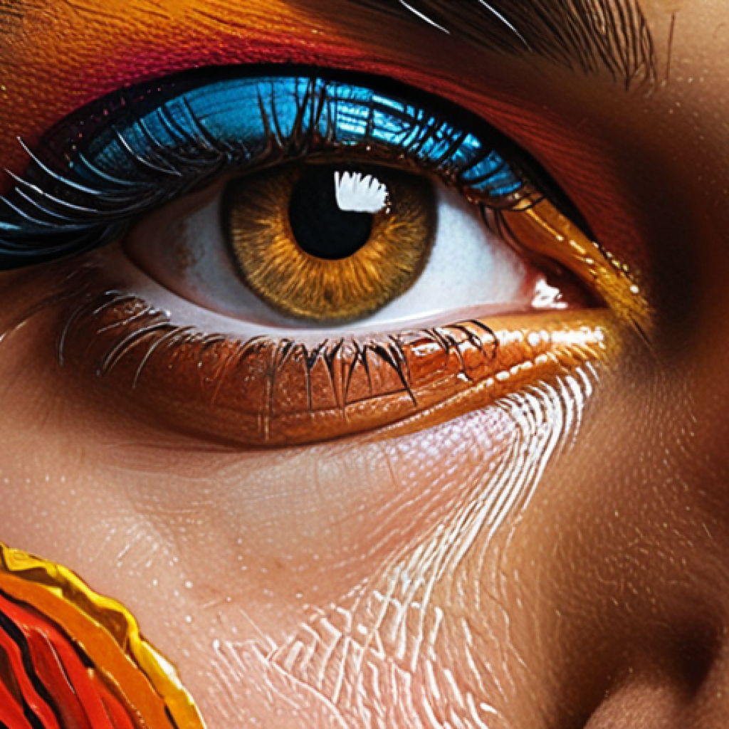 **Image Prompt:** "Close-up of a painting detail focusing on an intense, mysterious face, vibrant and heightened colors, transformed into the focal point of a poster, integrated with elegant Italian typography."
