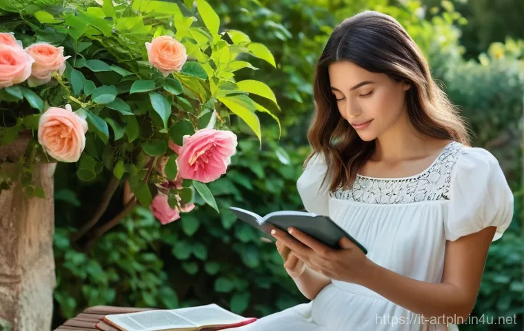 미술문화기획사의 일과 삶의 균형 유지 방법 - **"Serene Digital Detox in a Sunny Italian Garden"**
    A peaceful, sunlit scene in a charming Ital...