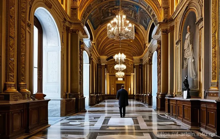 미술문화기획사의 실무 관련 강의 자료 - **Italian Bureaucratic Labyrinth: Seeking Funding for Culture**
    "A vast, intricately designed ha...