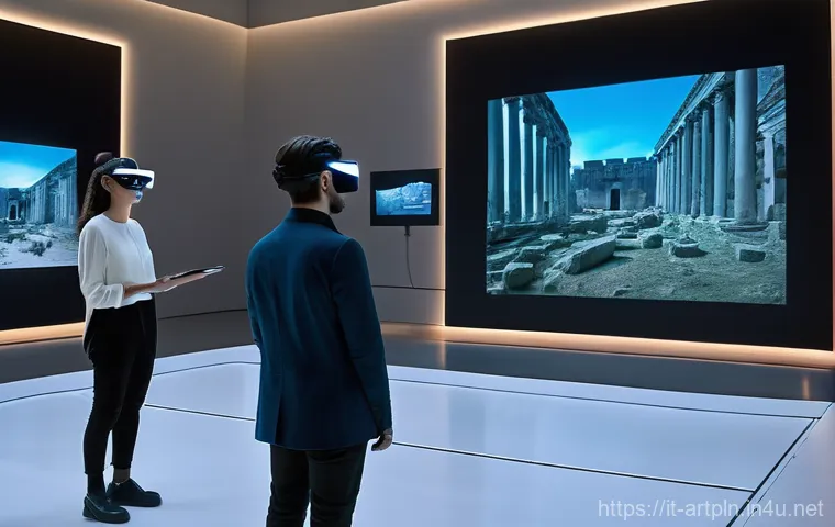 미술문화기획사의 프레젠테이션 기술 - **"A diverse group of adults, dressed in smart casual Italian fashion, gathered in a beautifully res...