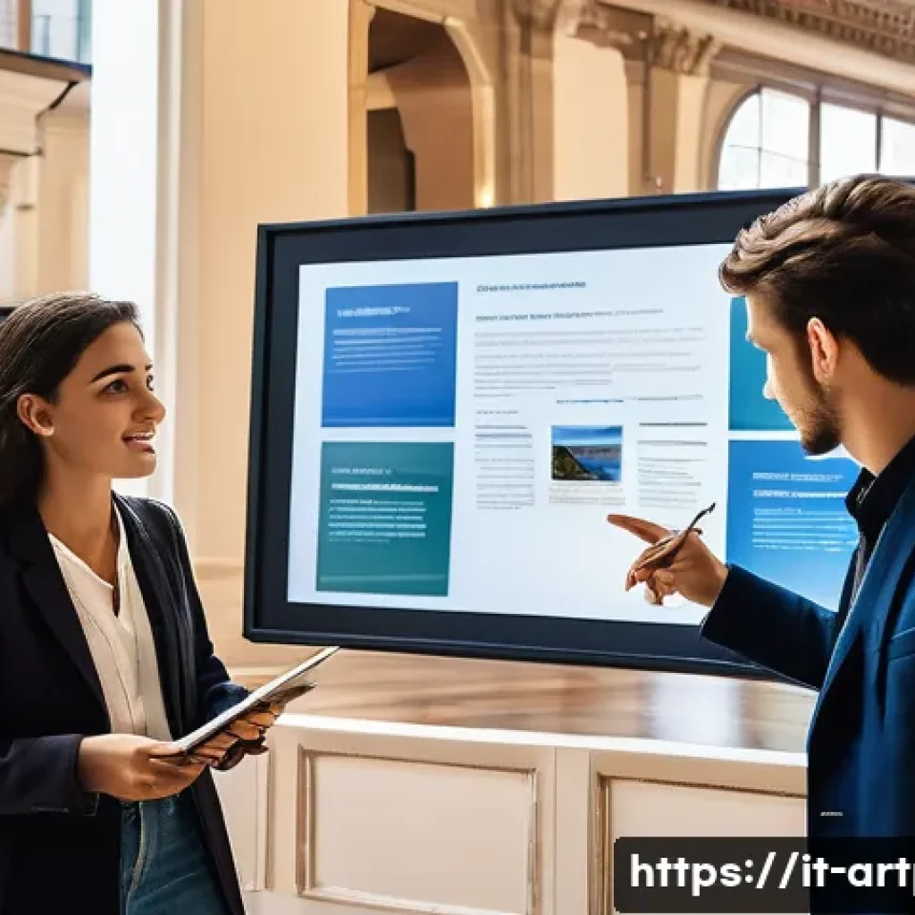 미술문화기획사와 관련된 대학원 프로그램 추천 - A vibrant and bustling scene within a renowned Italian cultural institution, such as a beautifully r...