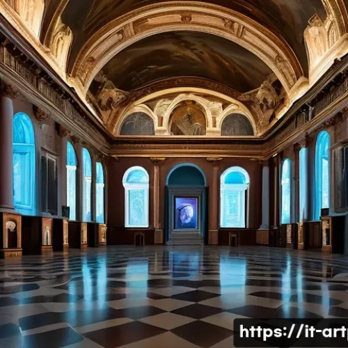 Home 31 미술문화기획사의 이벤트 기획 사례 - An immersive contemporary art exhibition in a historic Italian palace, blending classical architectu...