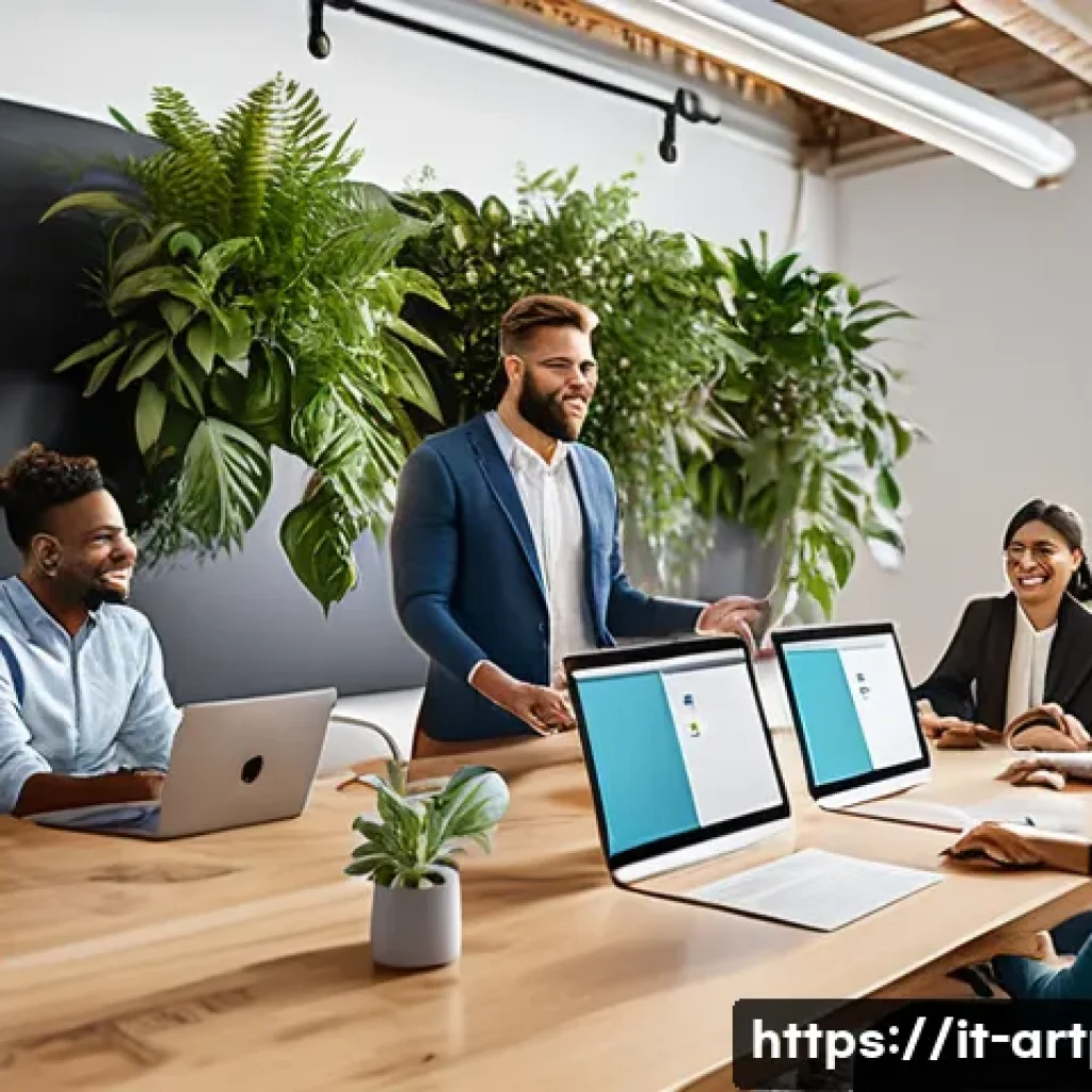 미술문화기획사의 실무에서 자주 발생하는 문제 해결법 - A modern cultural organization’s collaborative workspace featuring a diverse team of professionals e...